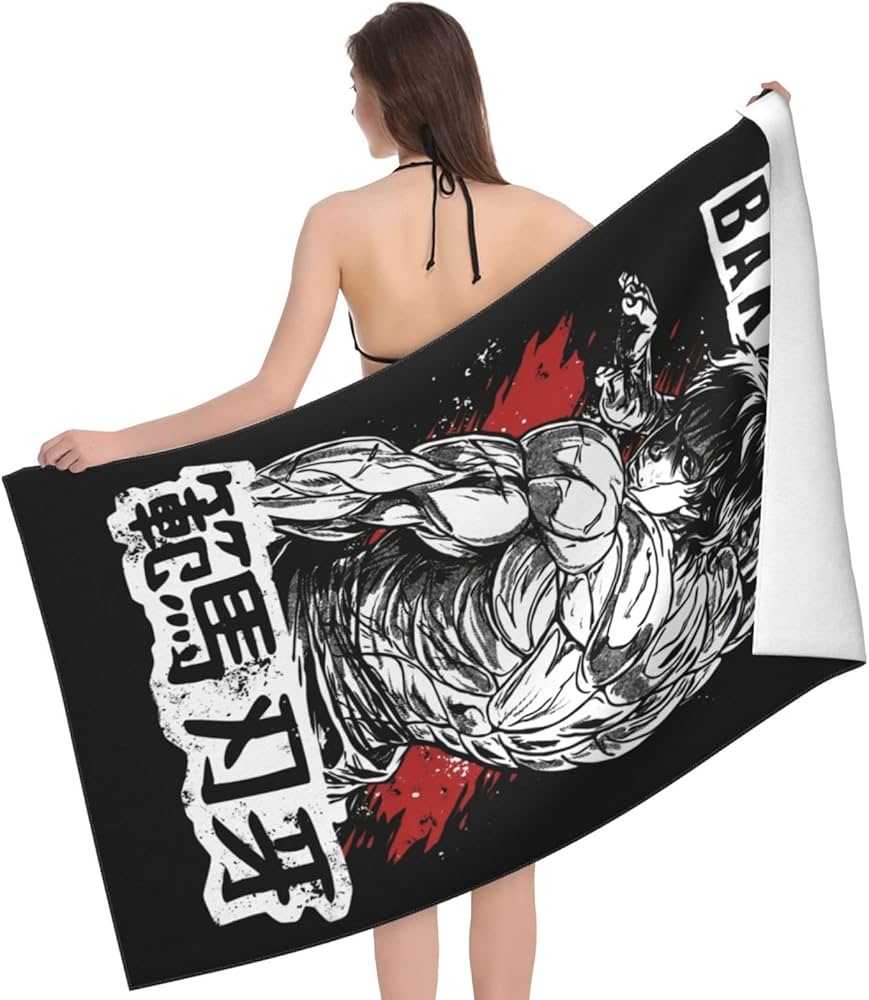 Amazon｜アニメ バキ グラップラー 範馬刃牙 バスタオル 速乾性 超吸収